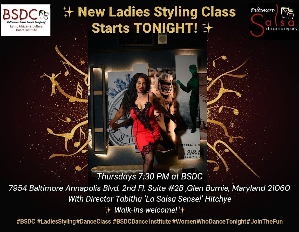 Salsa Ladies Styling Classes! Thursdays @7:30pm!