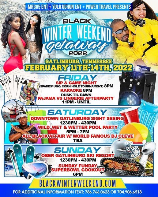 Black Winter Weekend Getaway 2025 Gatlinburg Tennessee Cabins