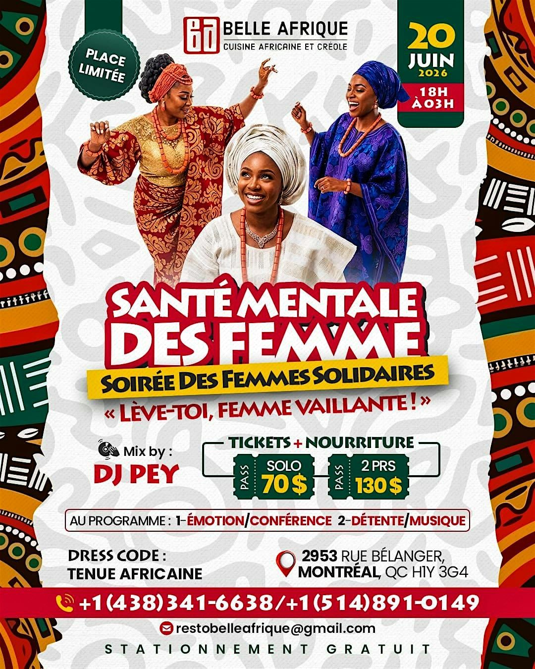 SOIREE DES FEMMES SOLIDAIRES