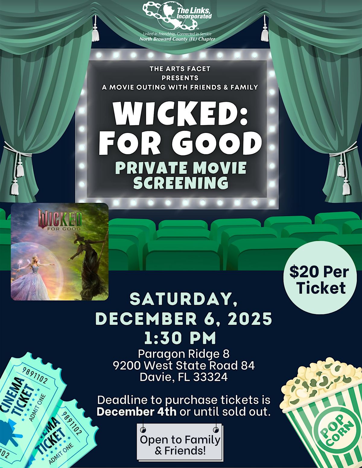 Wicked: For Good \u2013 Private Movie Screening with The Links, Incorporated