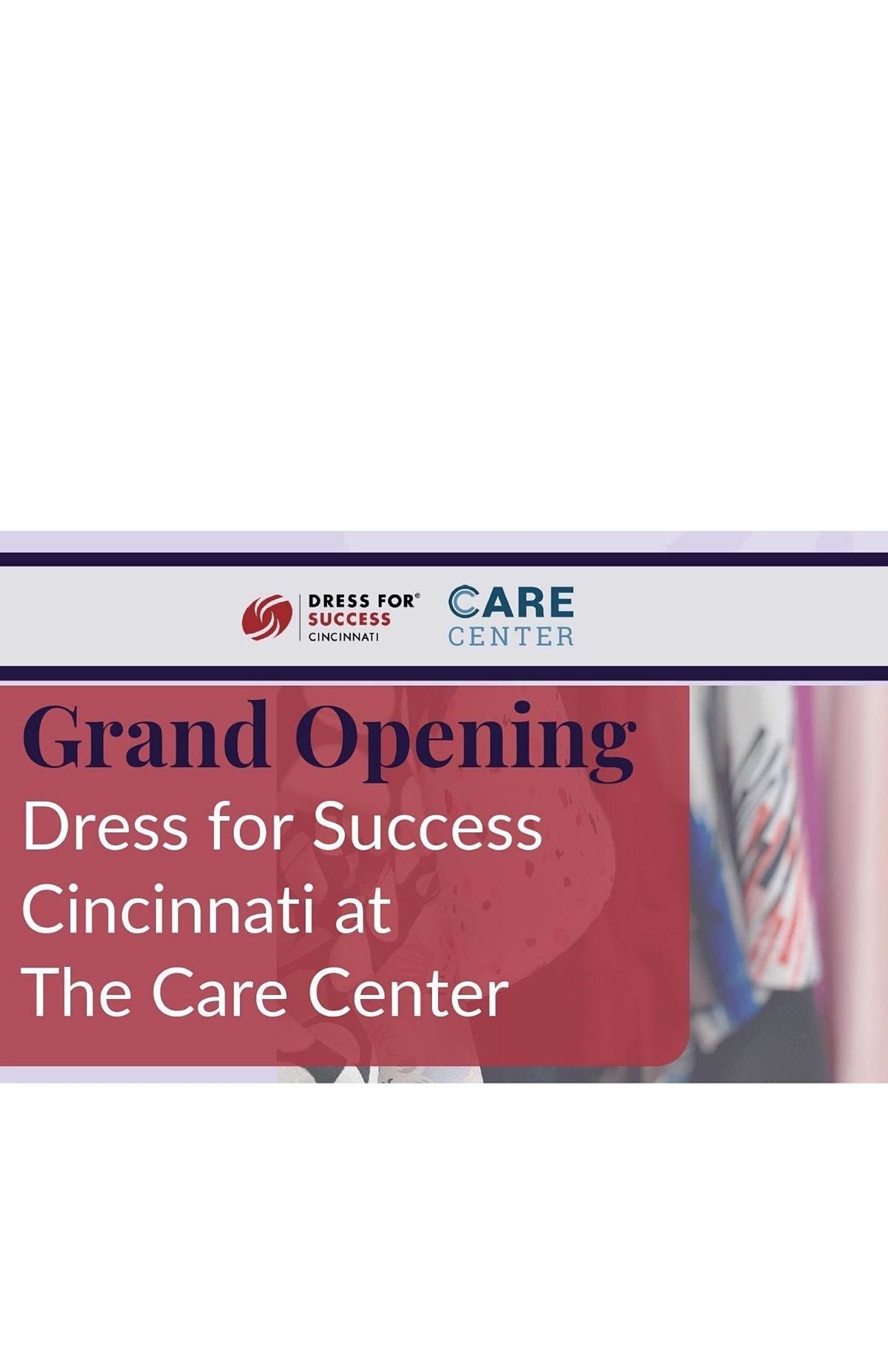 Dress for Success Cincinnati at the Care Center 11020 S Lebanon Rd