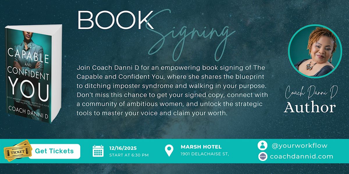 The Capable Confident You by Coach Danni D (Danielle Detiege) Book Signing