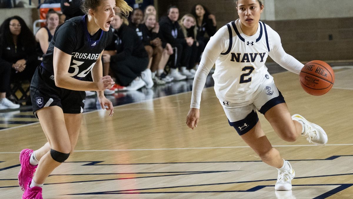 Parking Holy Cross Crusaders at Navy Midshipmen Womens Basketball