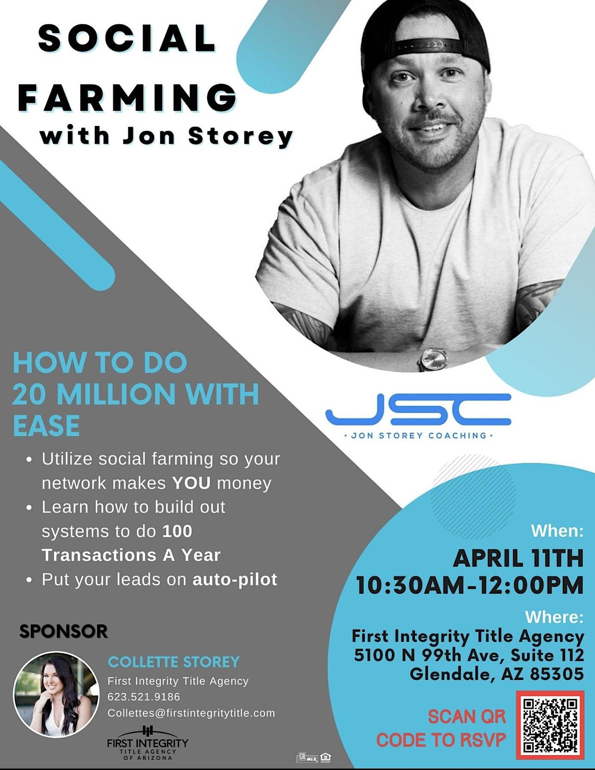 Social Farming with Jon Storey (GLENDALE OFFICE) at First Integrity ...