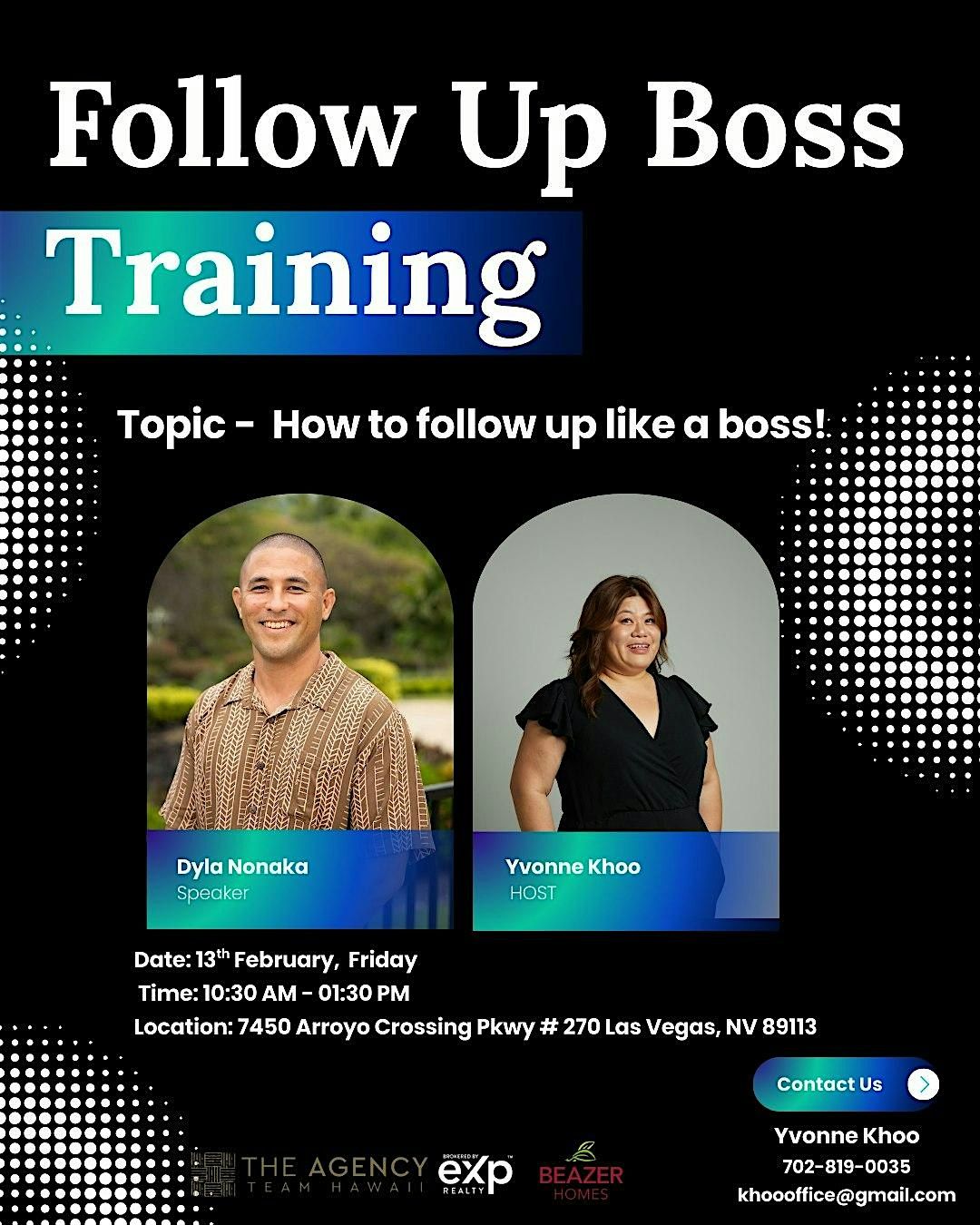 Follow Up Boss Training: How to Follow Up Like a Boss! at 7450 Arroyo ...