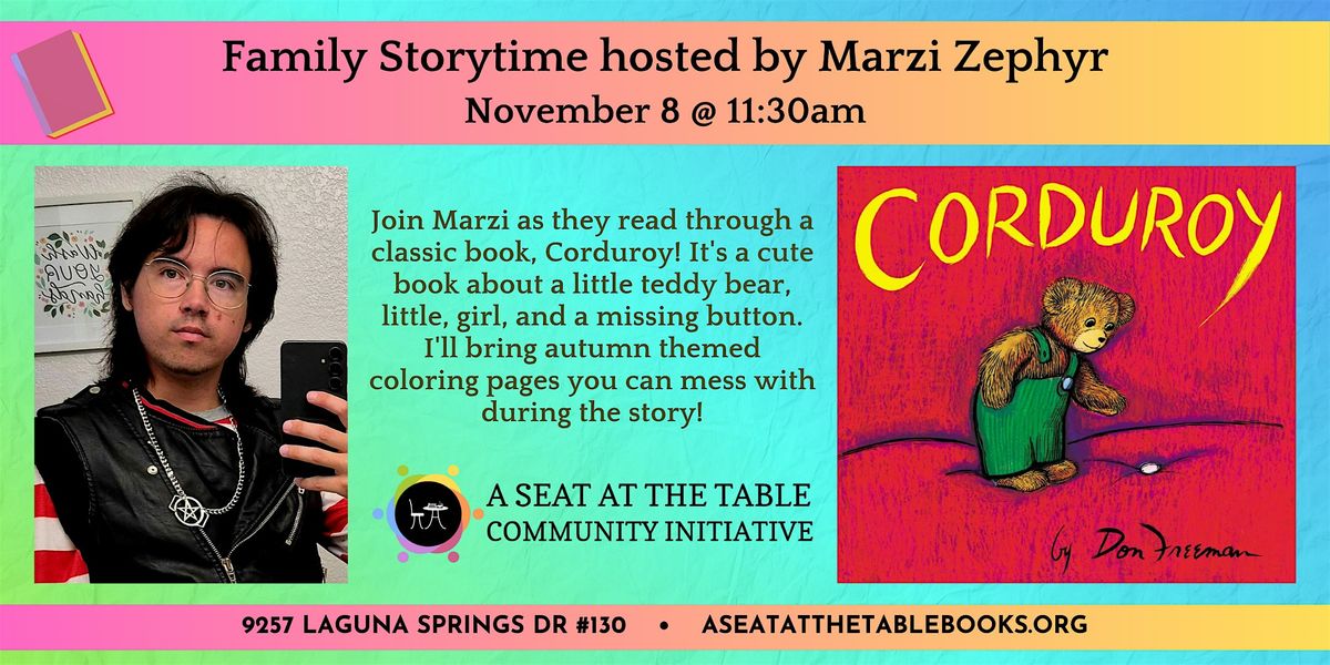 Nonprofit Storytime with Marzi: Corduroy!