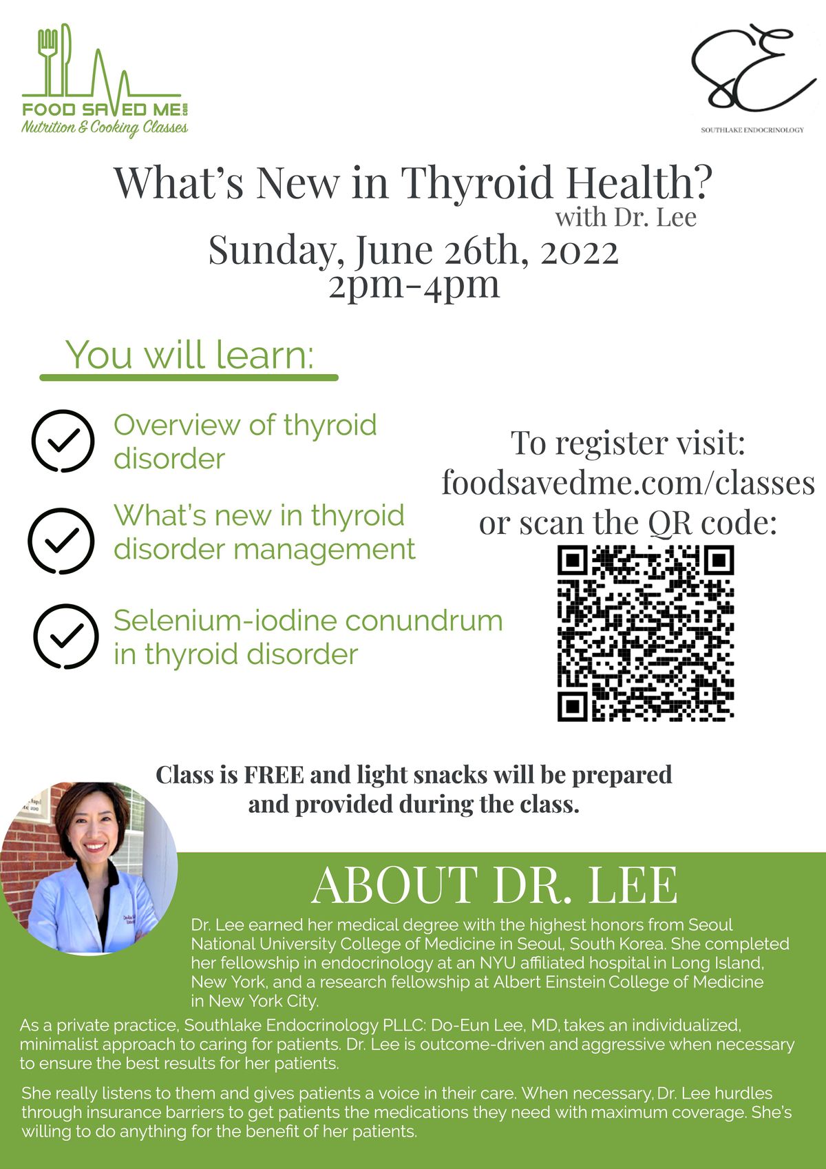 FREE Nutrition Class Whats New With Thyroid Health With Dr D Lee free-nutrition-class-whats-new-with-thyroid-health-with-dr-d-lee