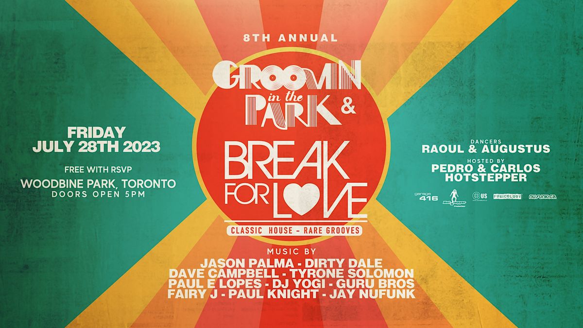8th Annual Groovin' in the Park - Friday FREE RSVP