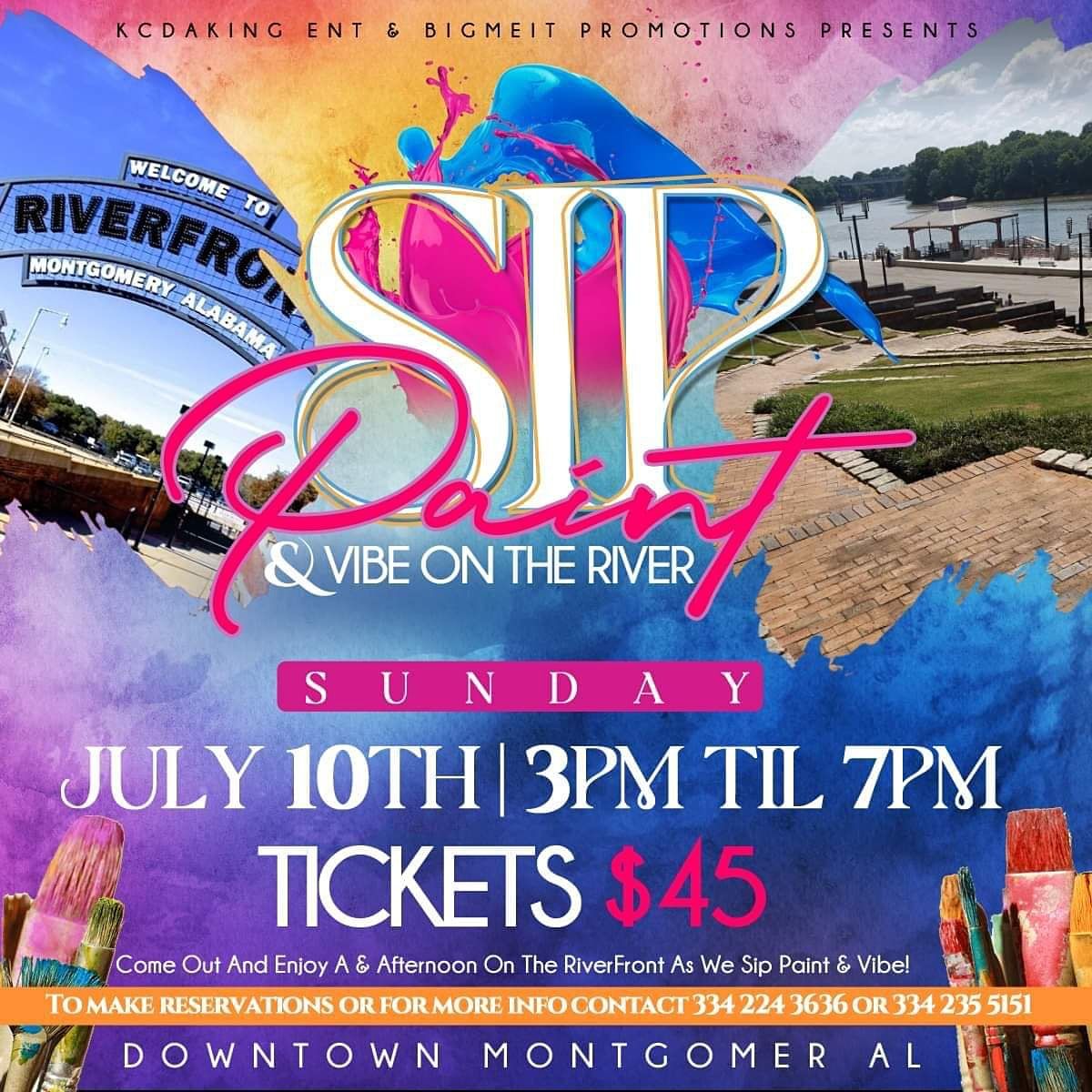 Sip & Paint ( A Vibe On The River) Edition Riverfront Park