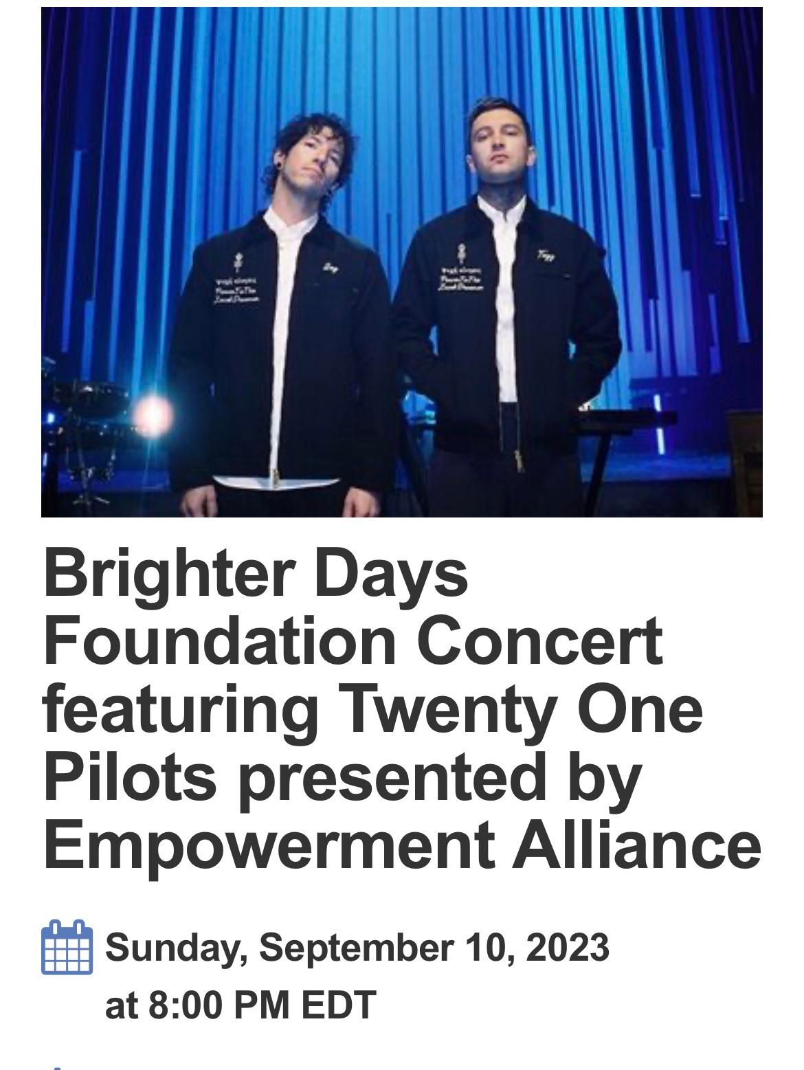 Twenty One Pilots at Maine Savings Amphitheater