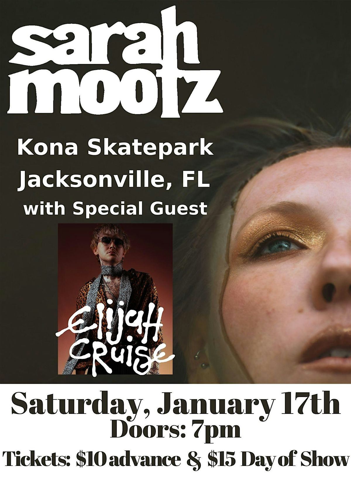 Sarah Mootz with Elijah Cruise & Weatherboys