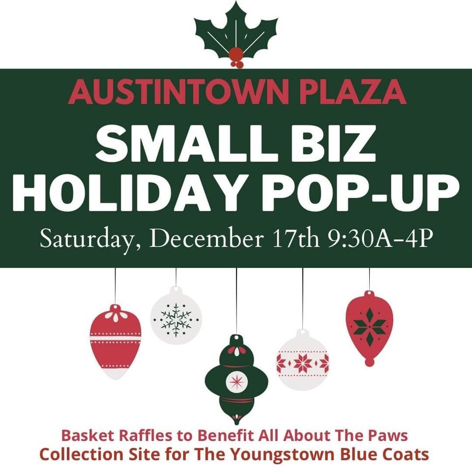 Austintown Small Biz Pop Up Event! Austintown Plaza December 17, 2022