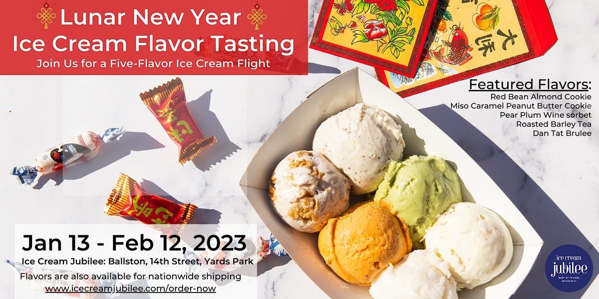 Lunar New Year Ice Cream Tasting Flights - 2023 | Ice Cream Jubilee