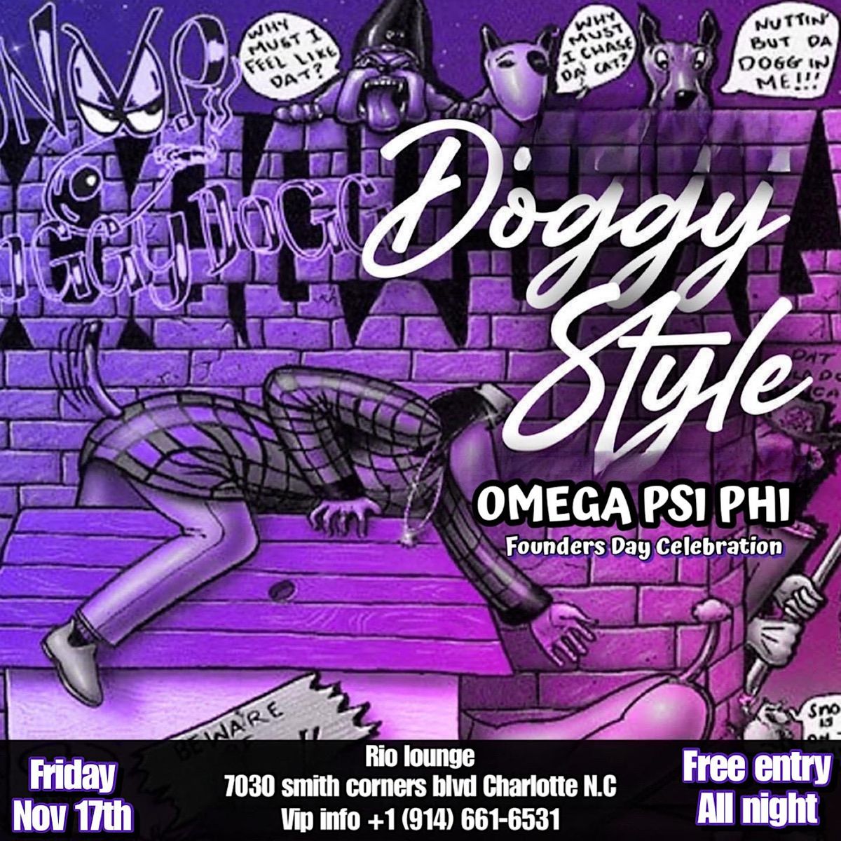 Omega psi phi founders day celebration! Free entry all night! Rio