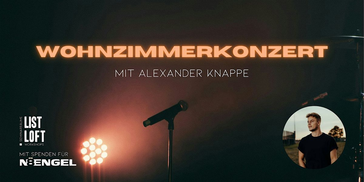 Wohnzimmer-Konzert mit Alexander Knappe f\u00fcr Spenden an Nachtengel Hannover