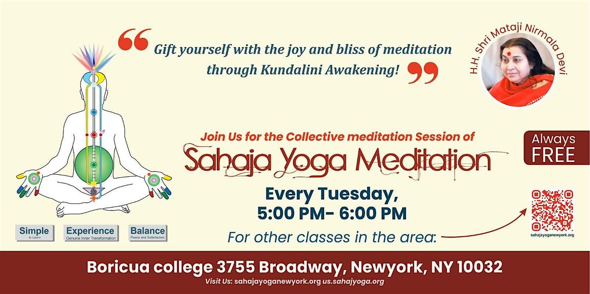 Free one-hour meditation for self-discovery & paz interior. \u00a1\u00danete, Boricua