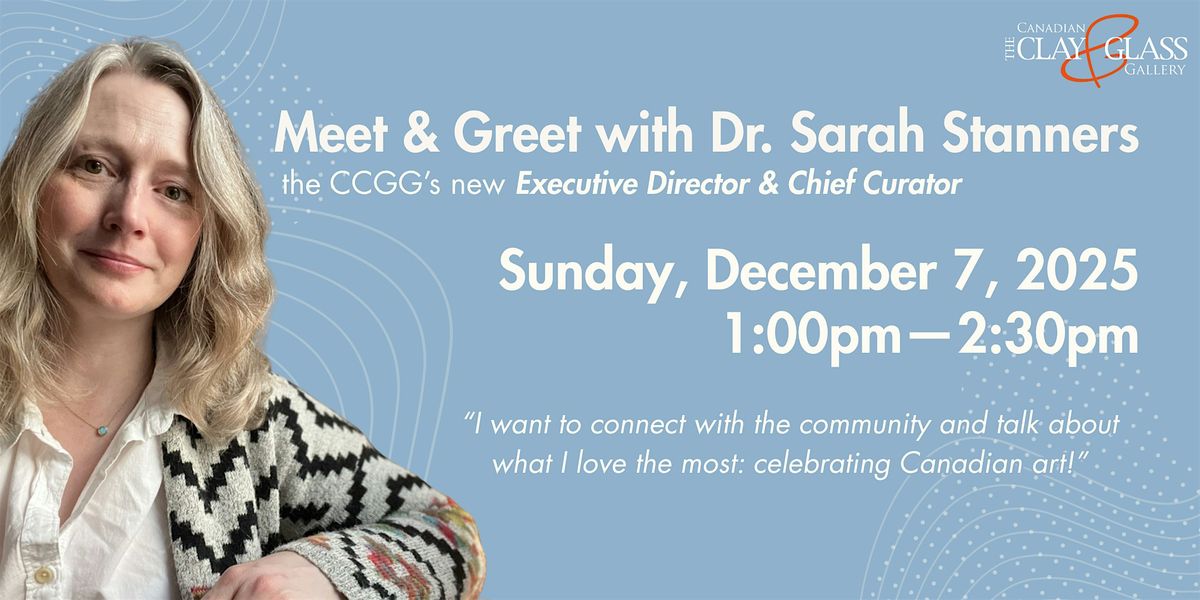 Meet & Greet with Dr. Sarah Stanners, the CCGG\u2019s new Executive Director