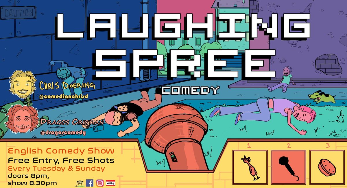 Laughing Spree: English Comedy on a BOAT (FREE SHOTS) 07.08.