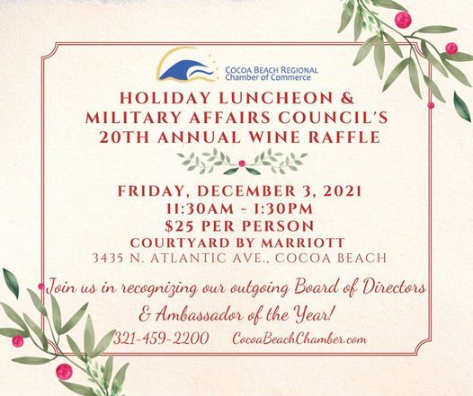 CBRCC's Annual Holiday Luncheon & MAC's Wine Raffle