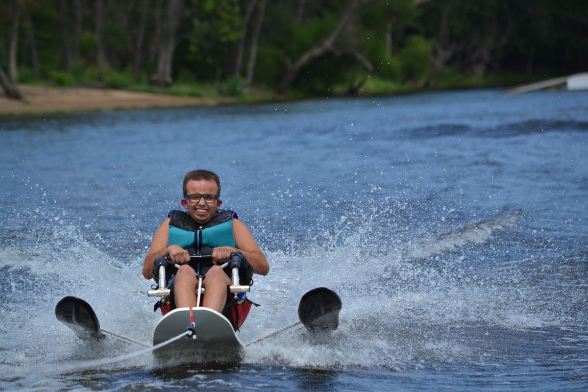 Adaptive Water Skiing 2022 Airport Beach, La Crosse, WI June 17 to