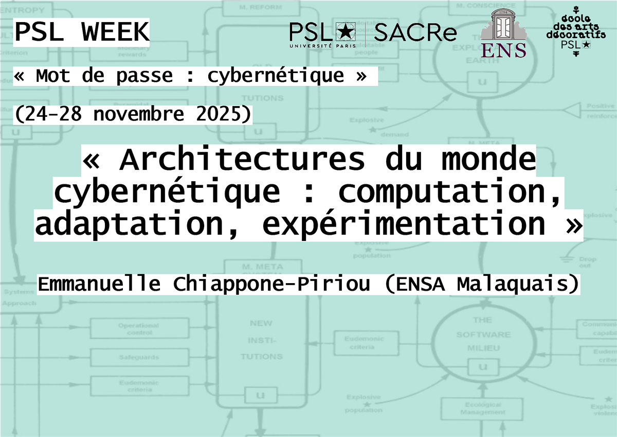 Architectures du monde cybern\u00e9tique
