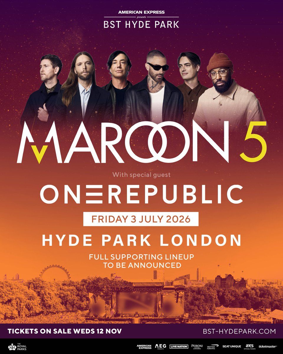 British Summer Time - Maroon 5 at Hyde Park