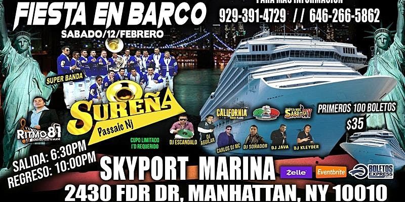 FIESTA AN BARCO | Valentine's Day Boat Party Yacht Cruise NYC