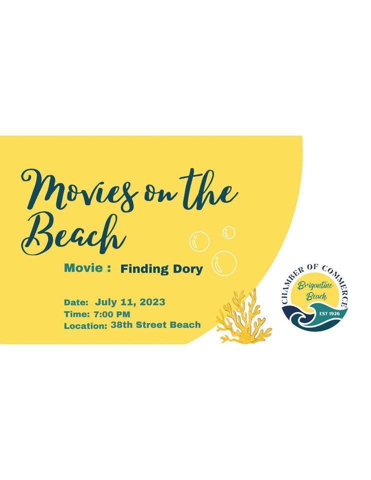 Movies on the Beach Finding Dory Brigantine Beach July 11, 2023