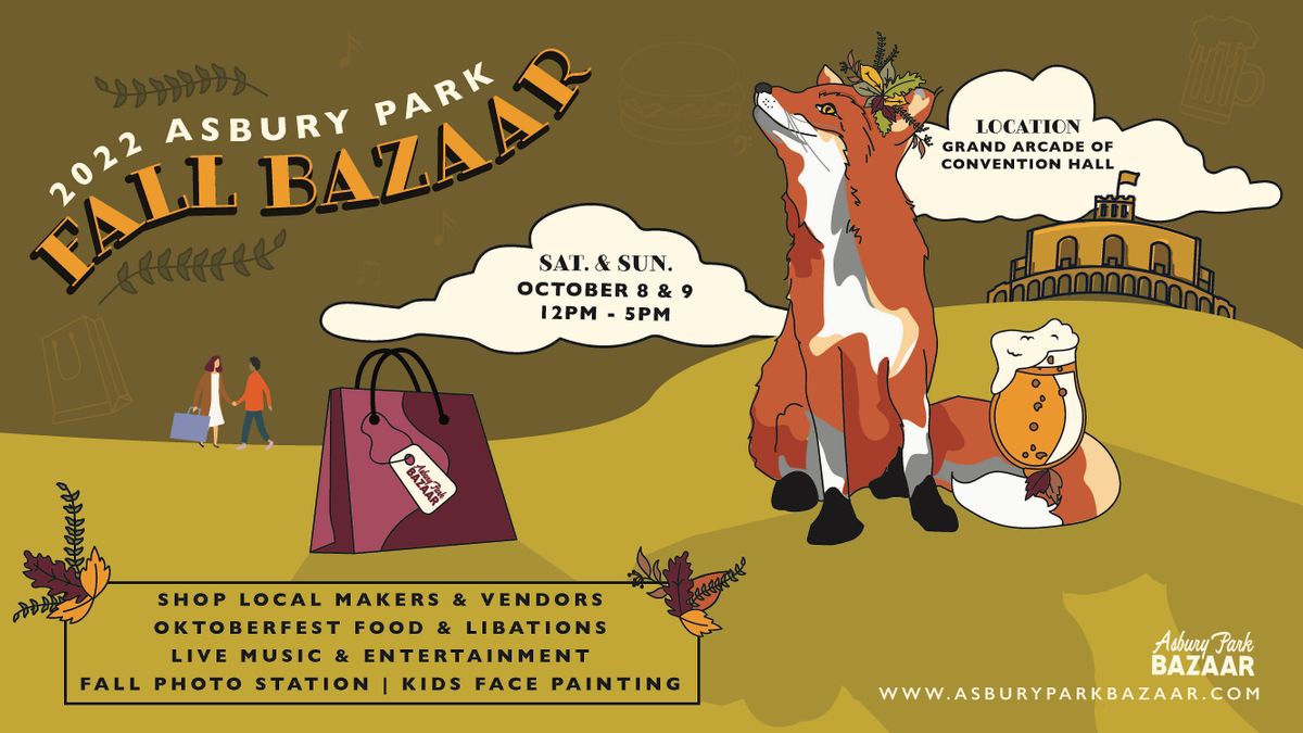 Asbury Park Fall Bazaar 2022 at Asbury Park Convention Hall on 8th ...