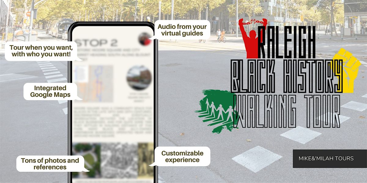 Self-Guided Raleigh Black History Walking Tour | Group Ticket!