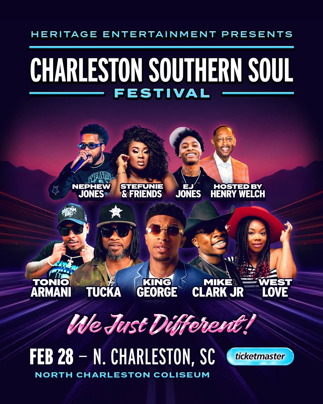 Charleston Southern Soul Festival: King George  Tucka  West Love & Tonio Armani