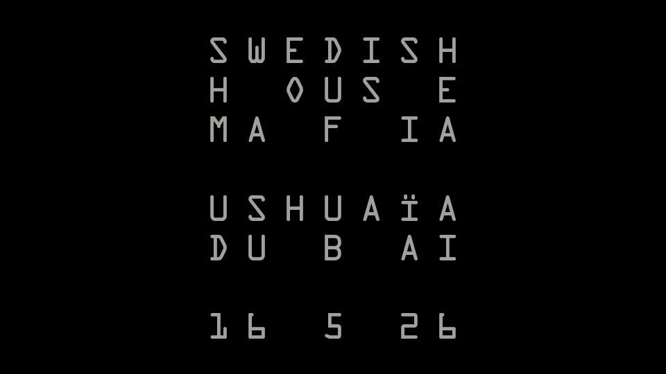 Swedish House Mafia at Ushua\u00efa Dubai Harbour Experience in Dubai