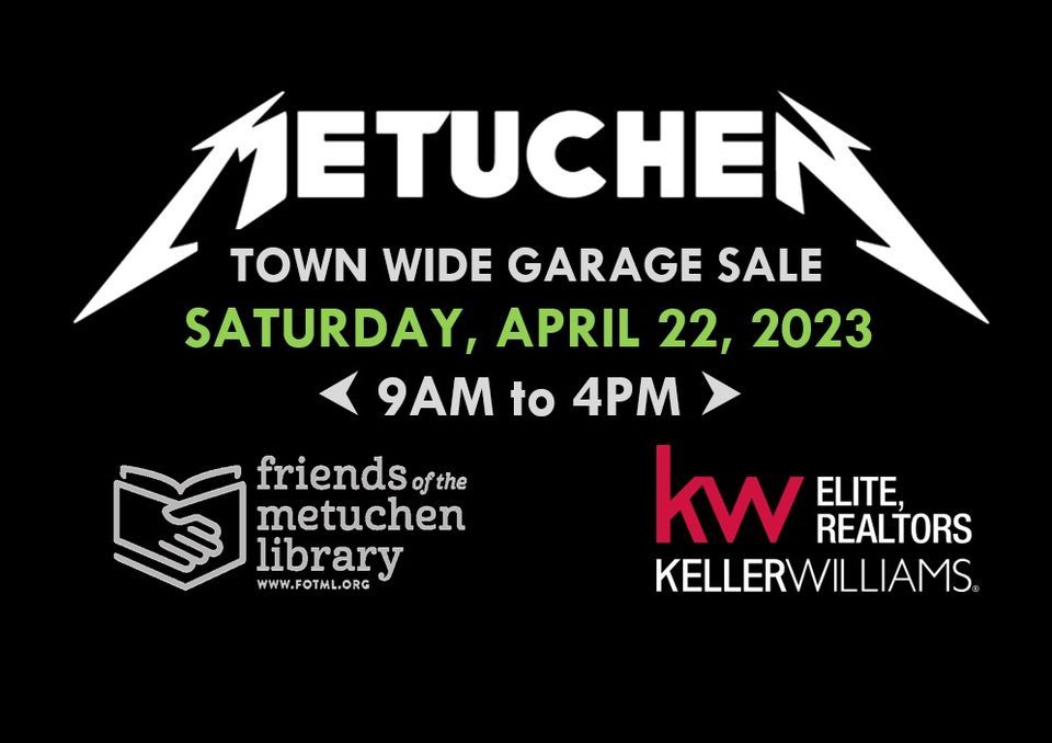 Metuchen Town Wide Garage Sale 2023 Metuchen NJ April 22, 2023