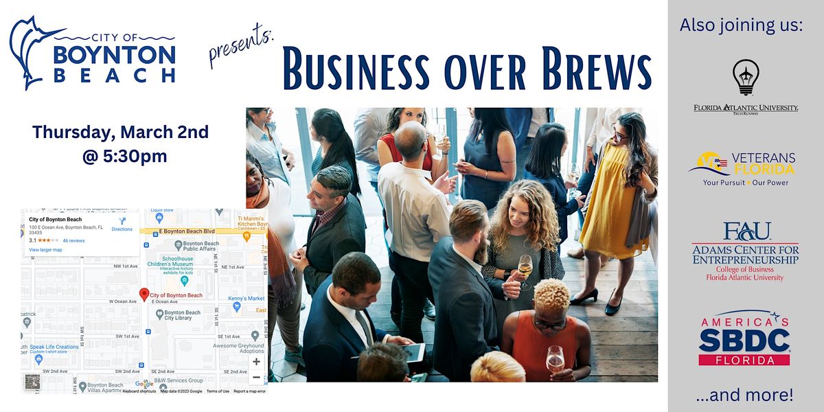 FAU VFEP Business Over Brews w/Boynton Beach Division of Economic Dev