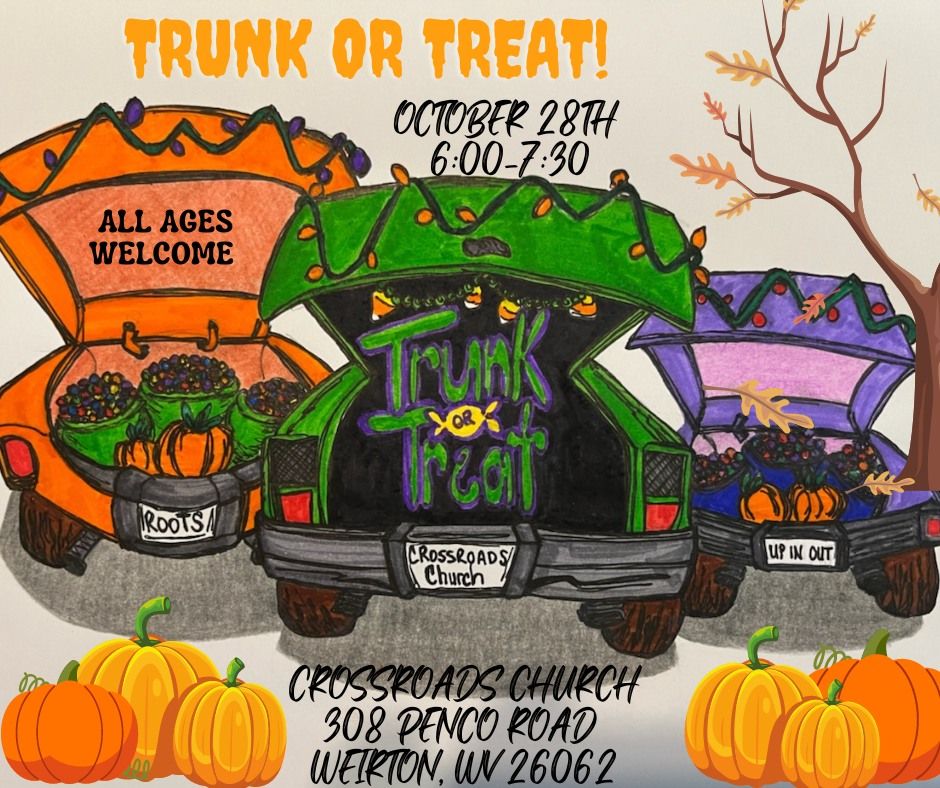 Trunk or Treat Crossroads Church Ohio Valley, Weirton, WV October