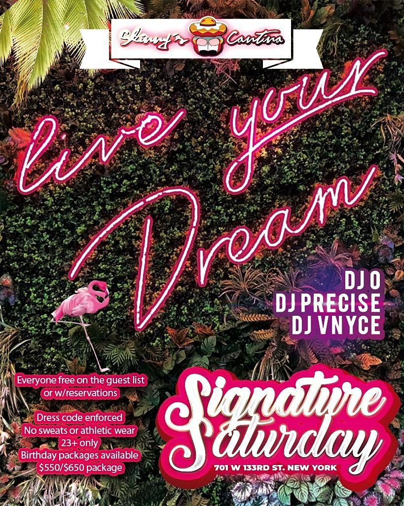 Signature Saturdays at Skinny's Cantina on the Hudson