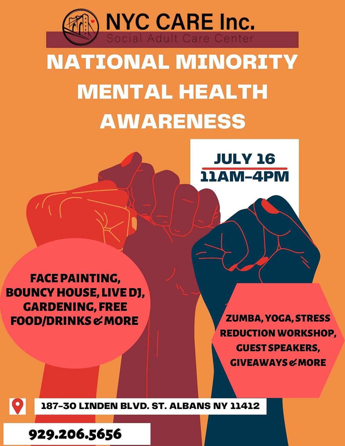 National Minority Mental Health Awareness | 187-30 Linden Blvd, Queens ...