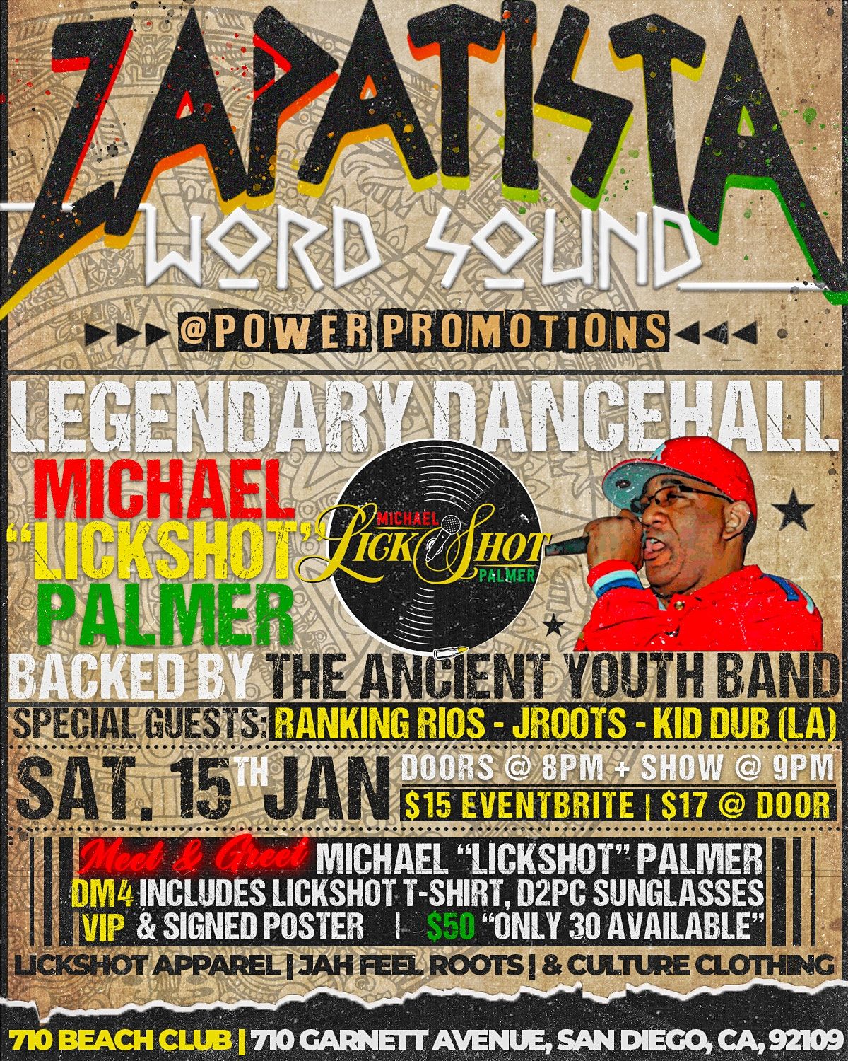 Zapatista Word Sound Presents: Michael "Lickshot" Palmer