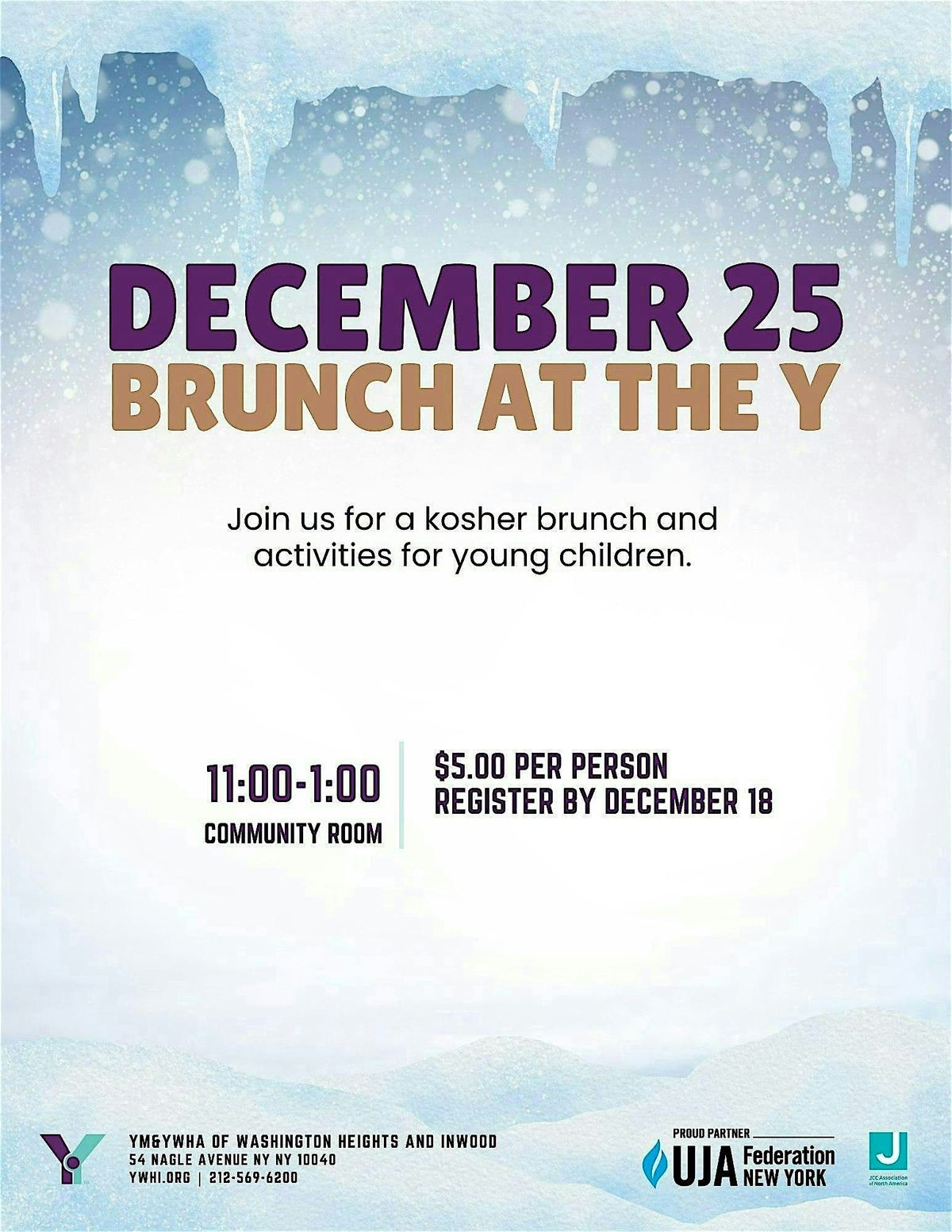 December 25 Brunch at the Y