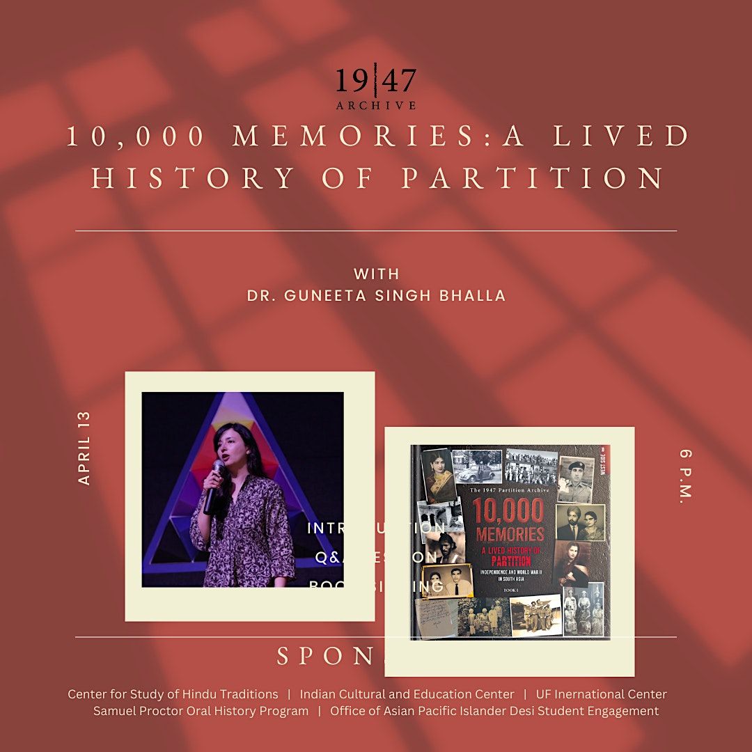 10,000 Memories A Lived History of Partition UF Innovate The Hub