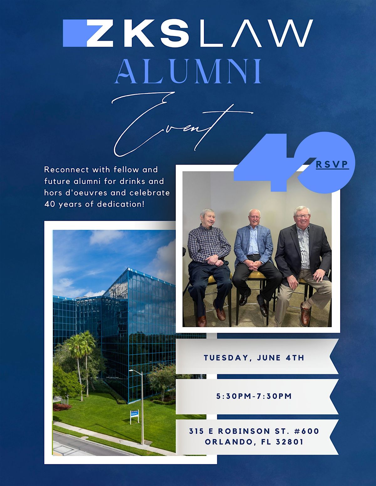 ZKS Alumni Event at 315 E Robinson St, Orlando on 4th June, 2024