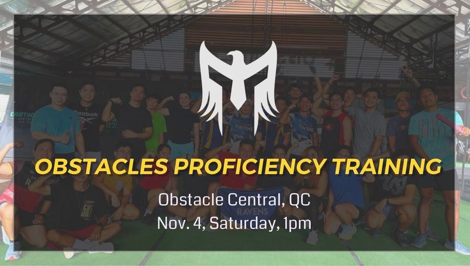 Obstacles Proficiency Training at Obstacle Central at Obstacle Central ...