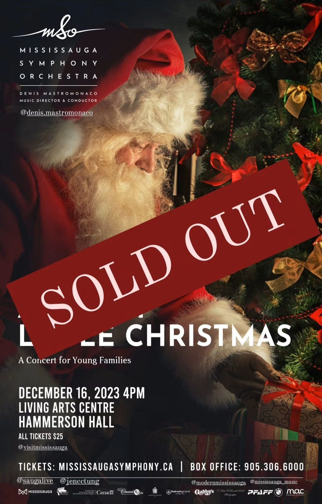 Mississauga Symphony Orchestra - A Merry Little Christmas at The Living Arts Centre