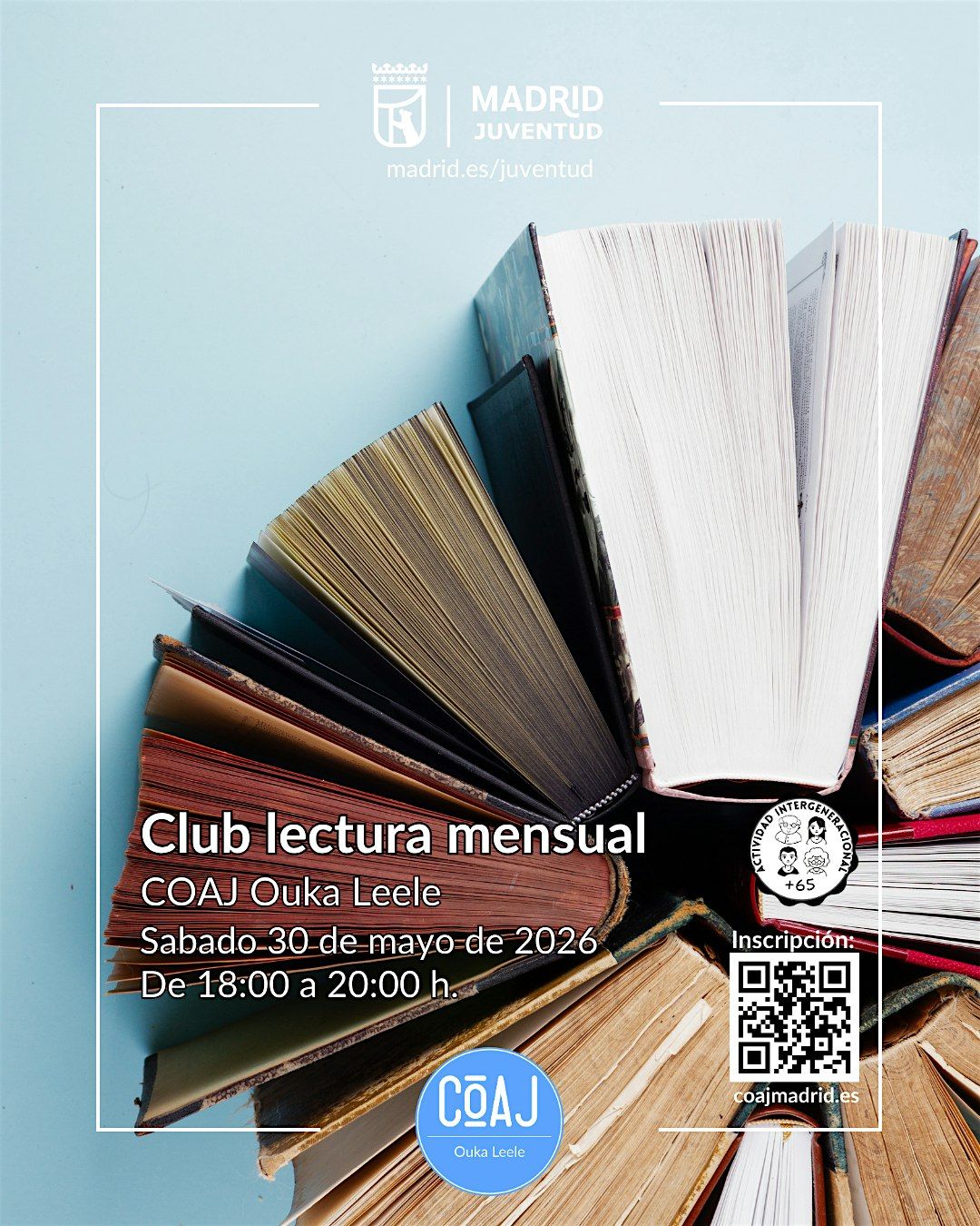 Club de lectura mensual juvenil.
