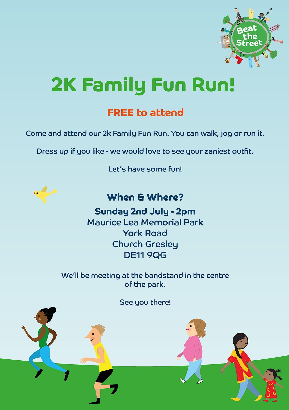 2k Family Fun Run | Maurice Lea Memorial Park, Church Gresley, EN ...