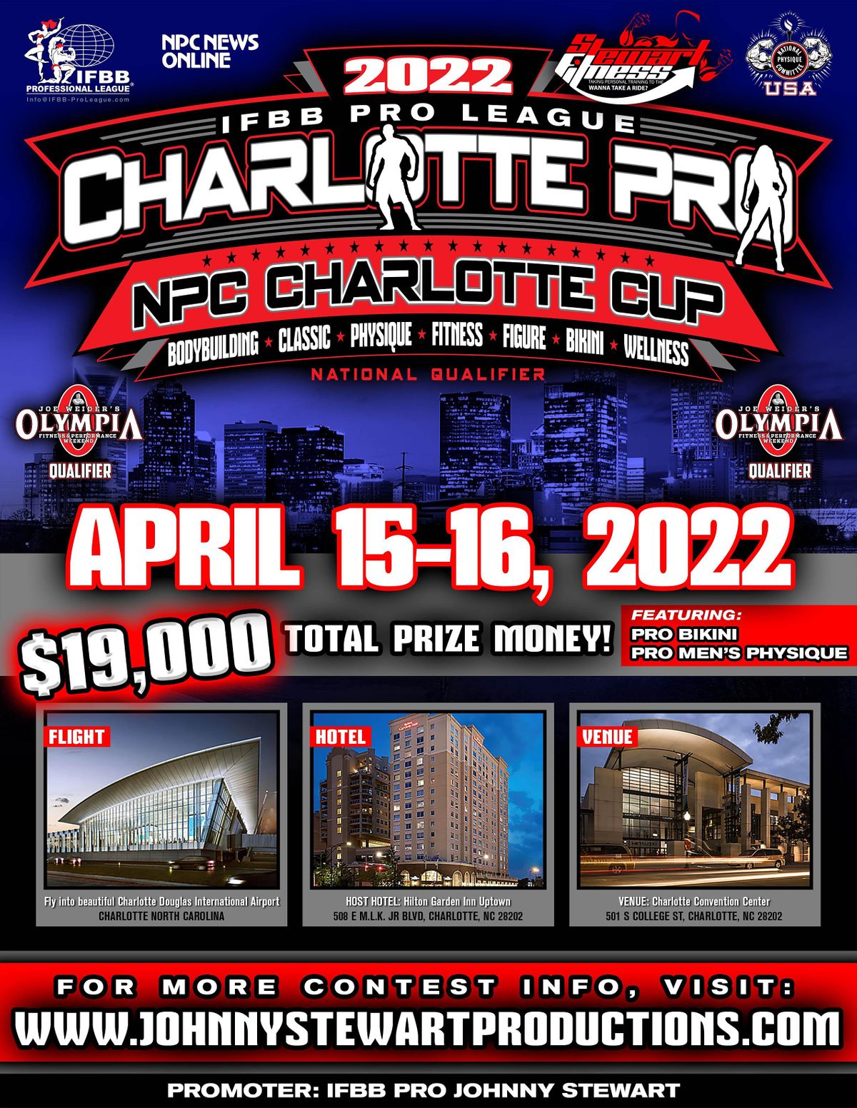 2022 IFBB Charlotte Pro, NPC Charlotte Cup and Wealth and Wellness Expo