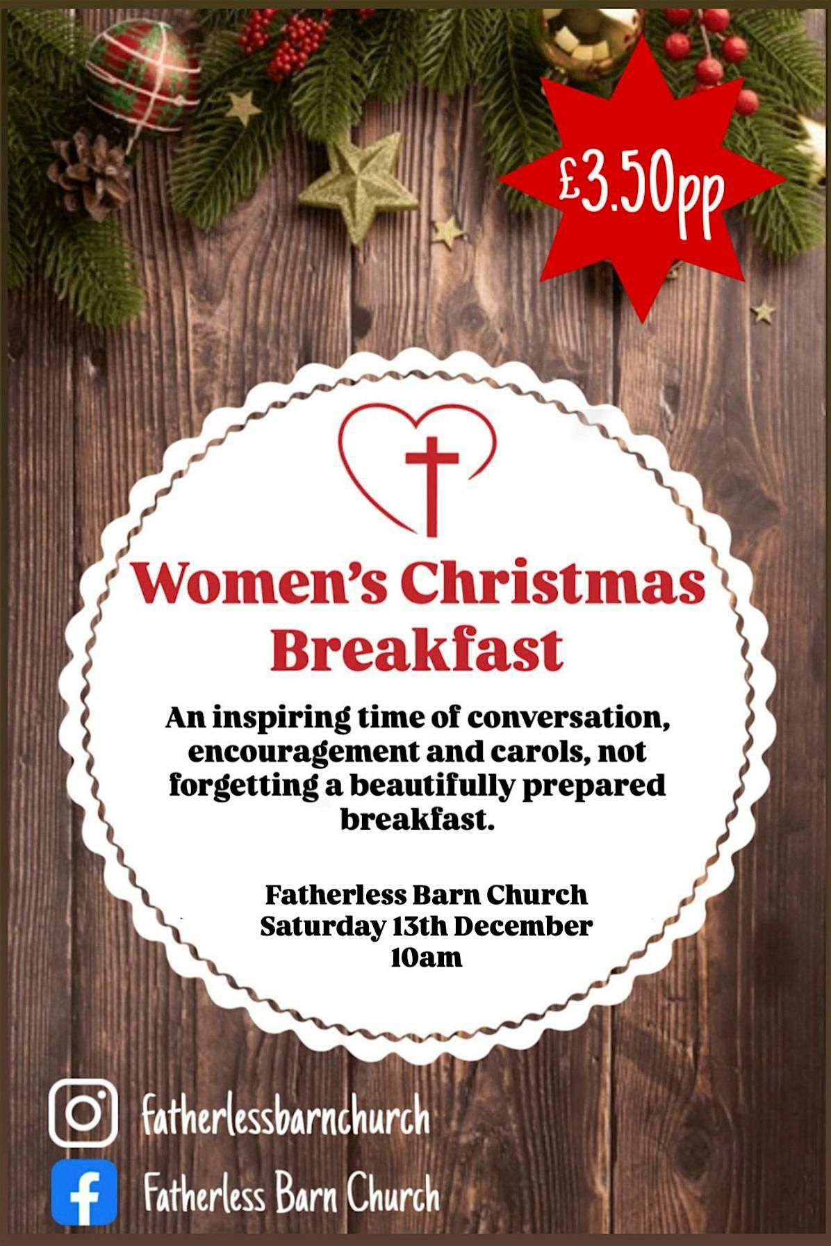 Ladies Christmas Meal at Fatherless Barn Church