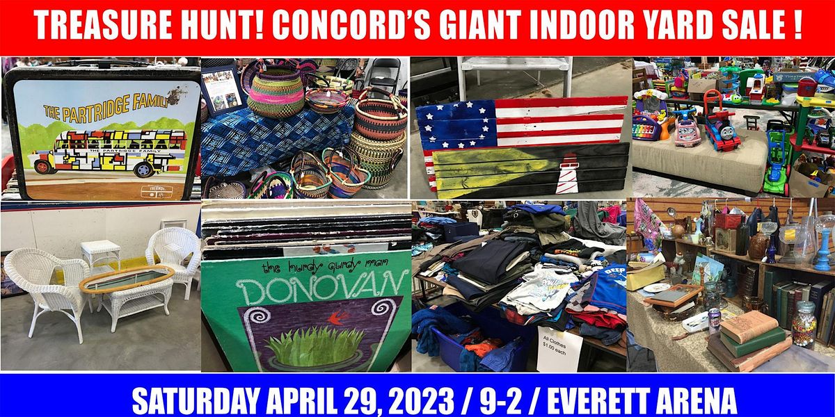 Concords Giant 2023 Indoor Yard Sale! Yard Seller Spaces Everett