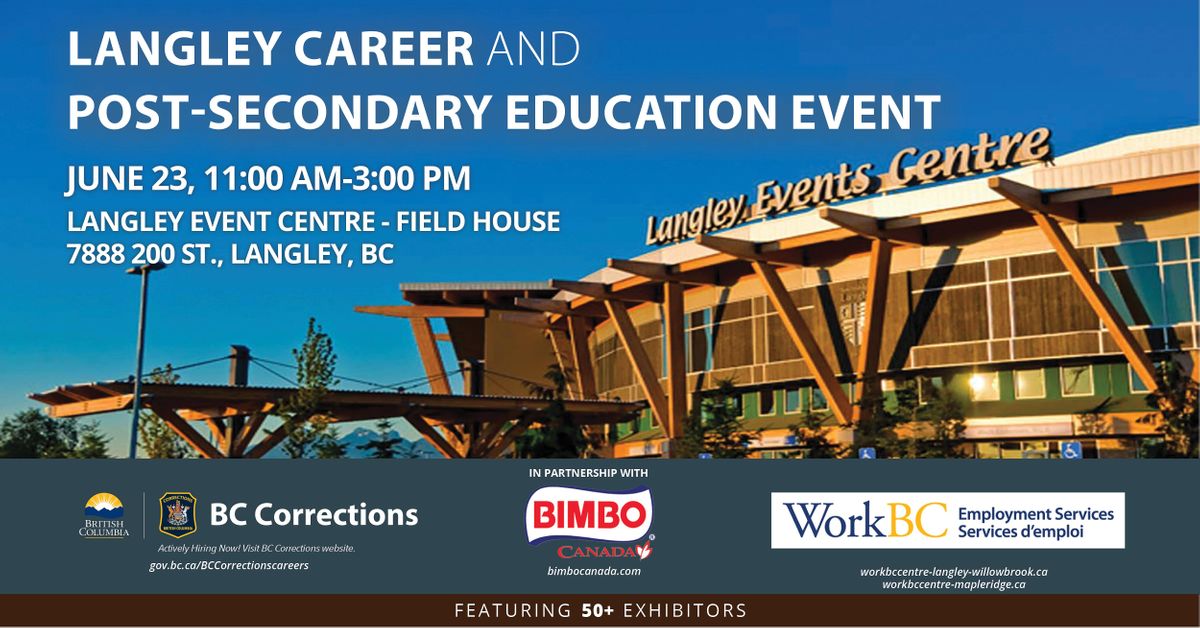 Langley Education and Career Fair 2022 Langley Events Centre