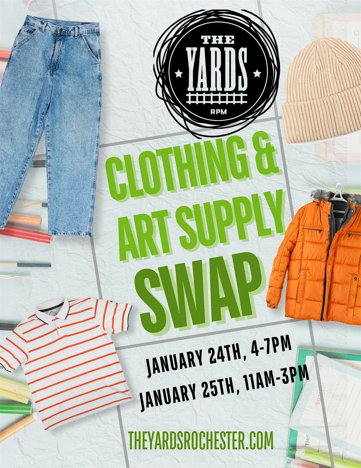 Clothing & Art Supply Swap